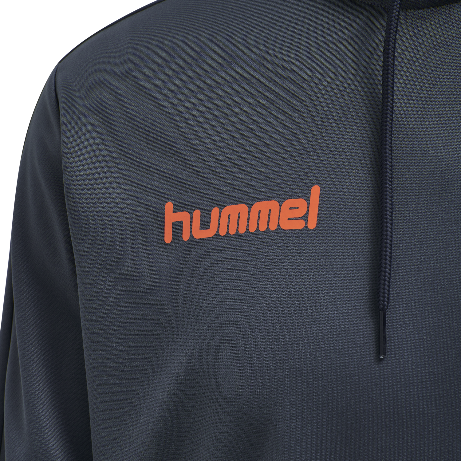 hmlPROMO POLY HOODIE, OMBRE BLUE/NASTURIUM, packshot