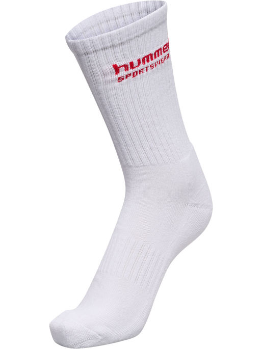 hml3-PACK SOCKS SPORTSWEAR, WHITE/TANGO RED, packshot