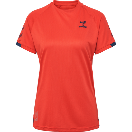 hmlGG12 ACTION JERSEY S/S WOMAN, AURA ORANGE, packshot