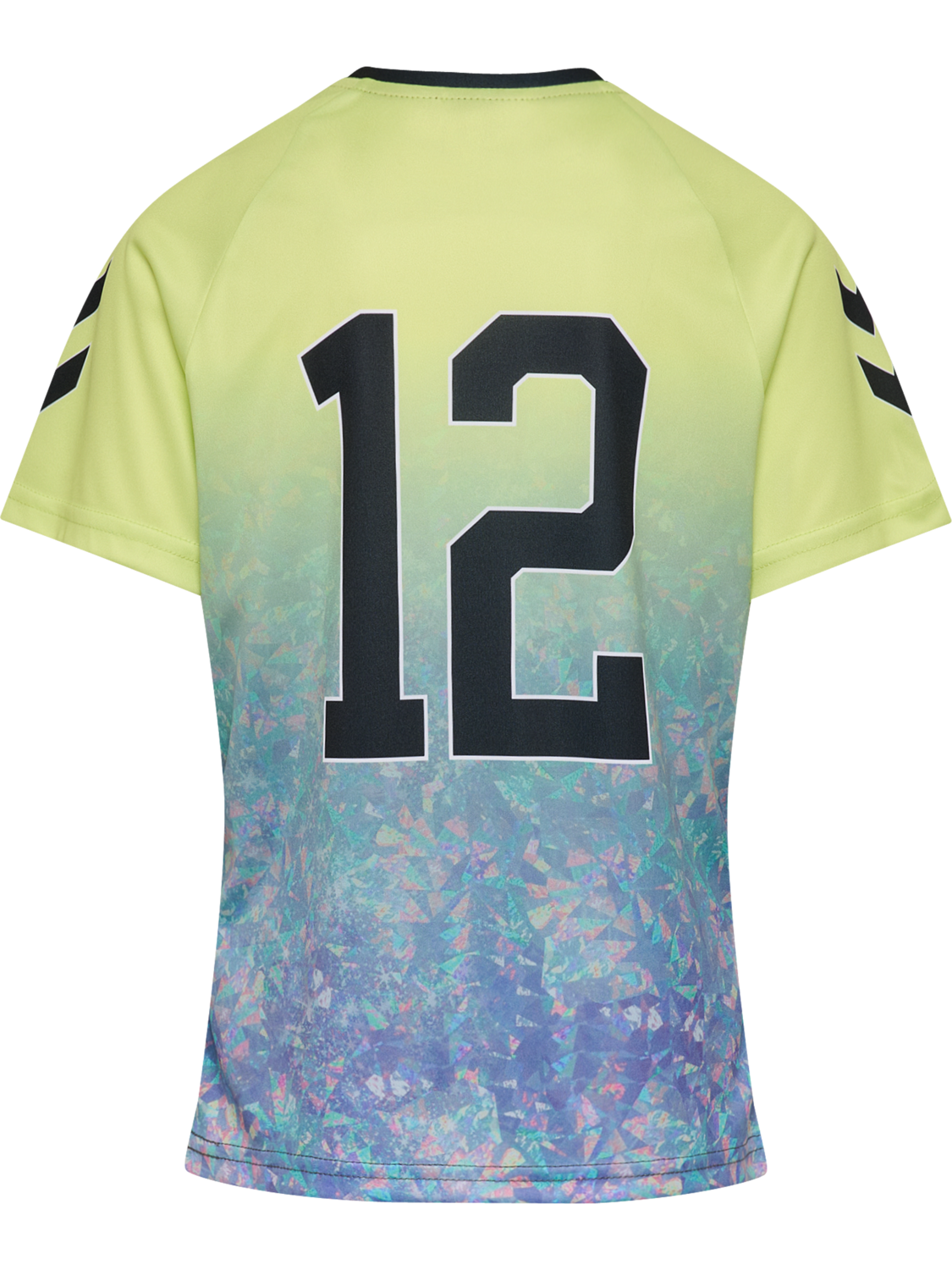 hmlSHIMMER T-SHIRT S/S, SHADOW LIME/BLACK, packshot