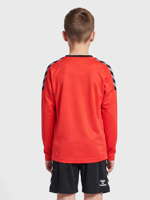 hmlAUTHENTIC KIDS POLY JERSEY L/S, FIRE RED, model