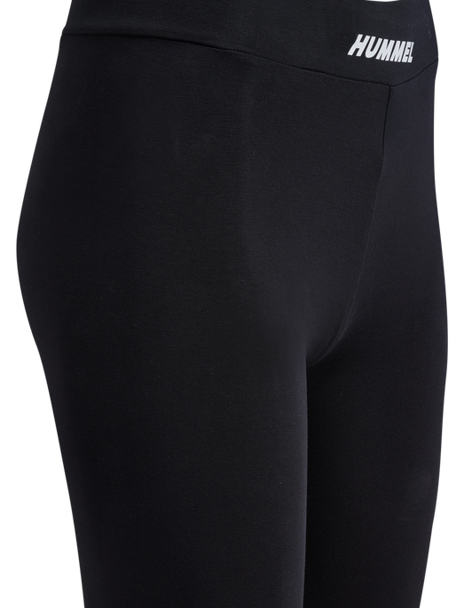 hmlELEMENTAL COTTON HW TIGHTS, BLACK/BLACK hmlELEMENTAL COTTON HW TIGHTS, BLACK/BLACK, packshot