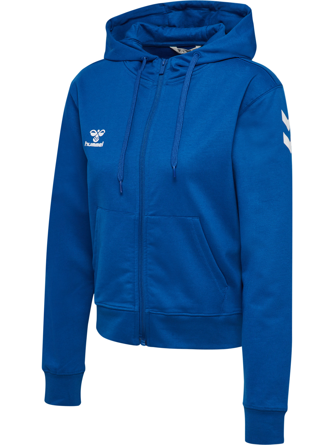 hmlGO 2.0 CHEVRON ZIP HOODIE WOMAN, TRUE BLUE, packshot