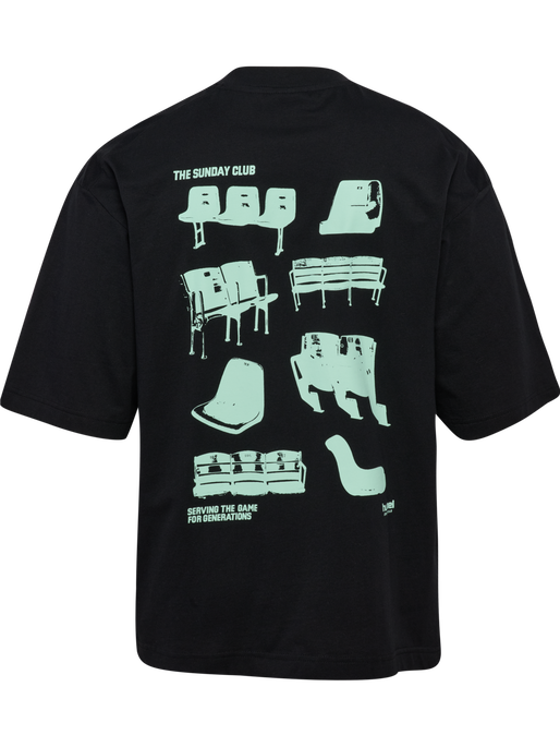 hmlOVERSIZED T-SHIRT S/S SUNDAY, BLACK hmlOVERSIZED T-SHIRT S/S SUNDAY, BLACK, packshot