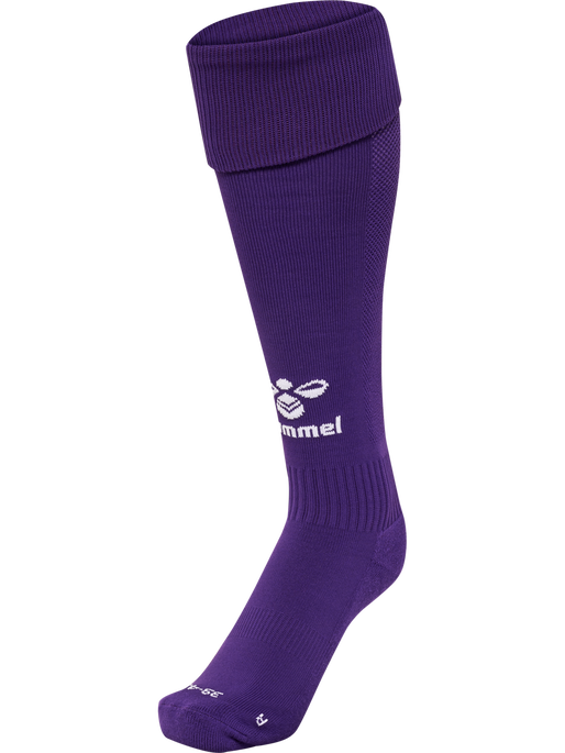 hmlESSENTIAL FOOTBALL SOCKS, ACAI/WHITE, packshot