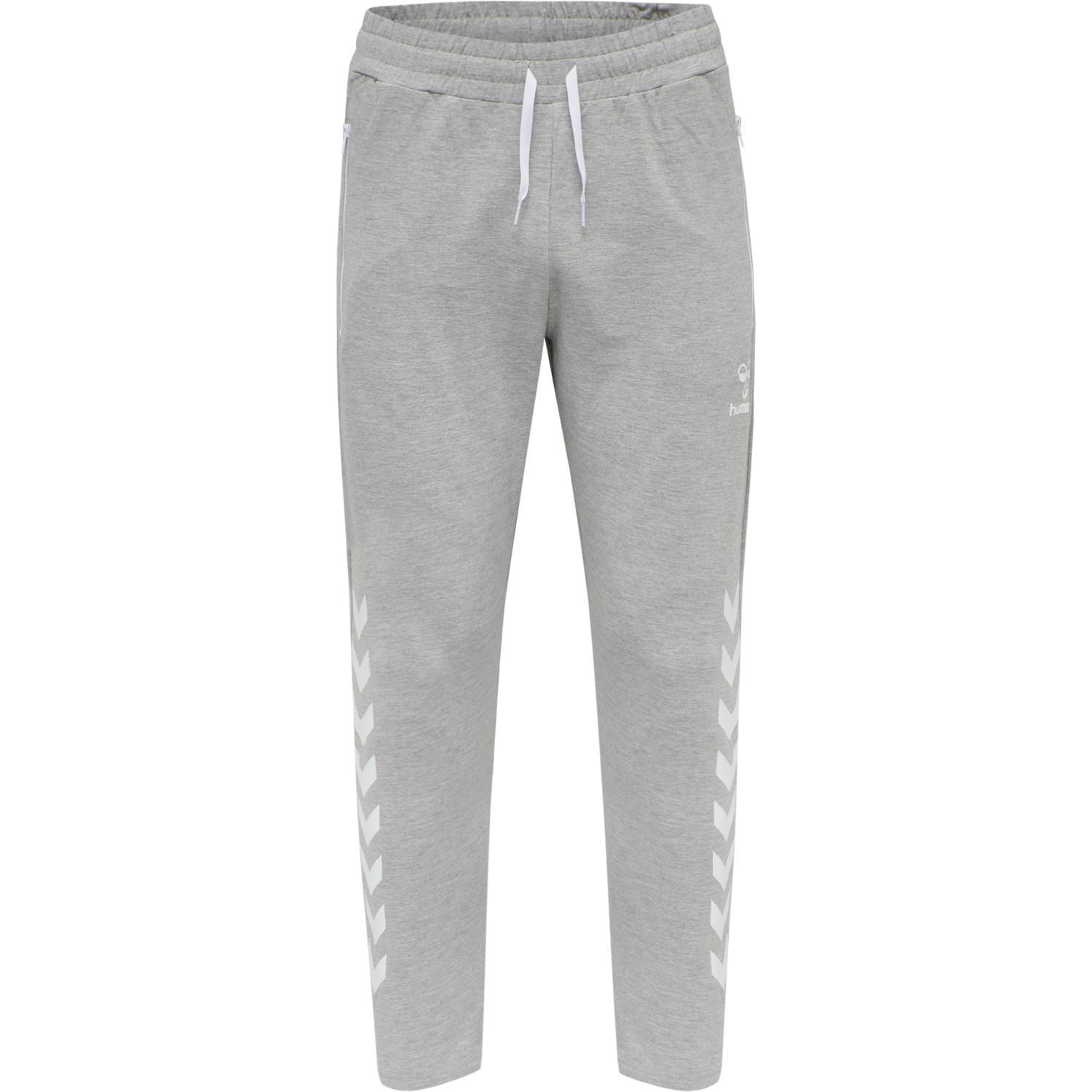 hmlRAY 2.0 TAPERED PANTS, GREY MELANGE, packshot