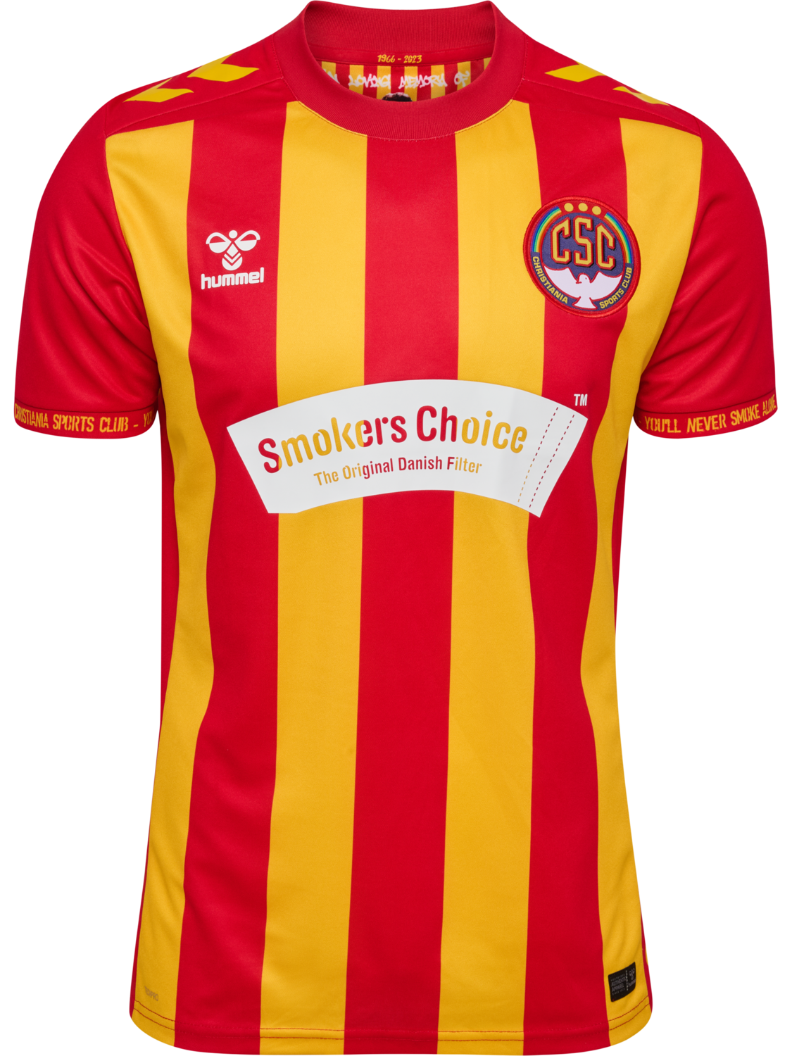 CSC 26/27 HOME JERSEY S/S, TRUE RED/SPORTS YELLOW, packshot