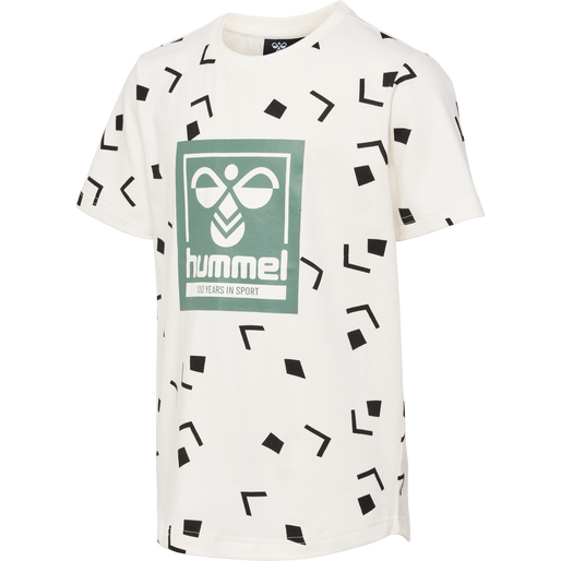 hmlELI T-SHIRT S/S, MARSHMALLOW, packshot