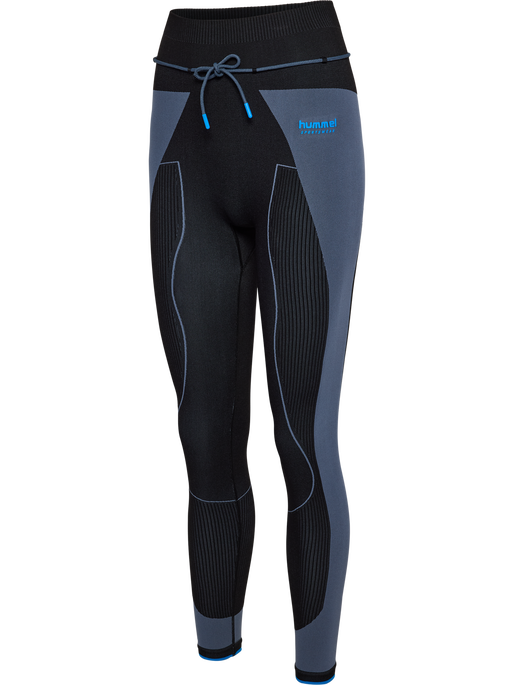 hmlSEAMLESS HIGH WAIST TIGHTS, BLACK, packshot