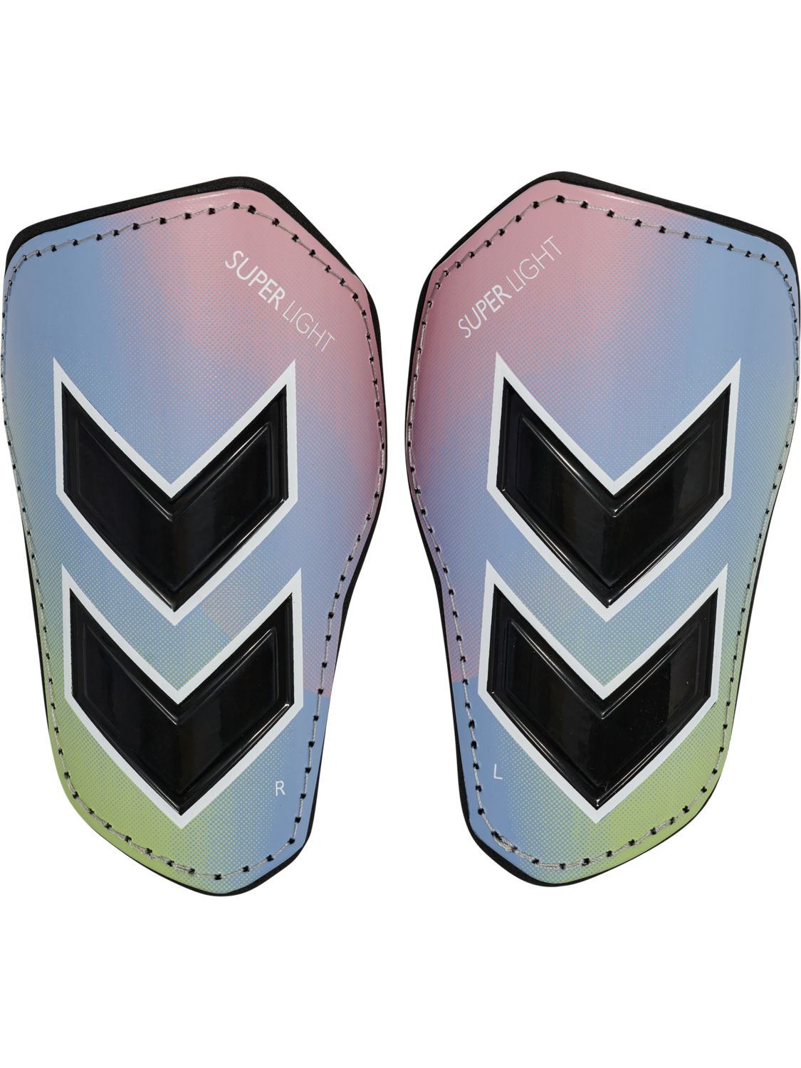 hmlSHIN GUARDS SUPER LIGHT, BLACK/WHITE, packshot