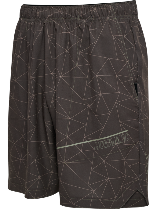 hmlCOURT AOP POCKET SHORTS, TURKISH COFFEE hmlCOURT AOP POCKET SHORTS, TURKISH COFFEE, packshot