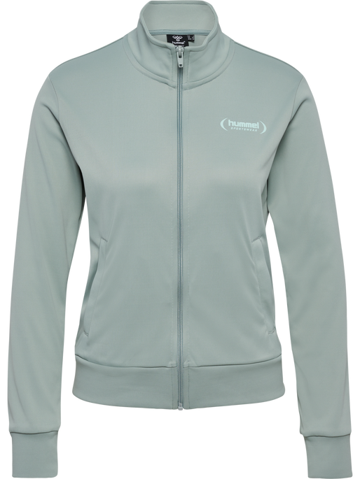 hmlPAOLA POLY  TRACKSUIT SET, CHINOIS GREEN hmlPAOLA POLY  TRACKSUIT SET, CHINOIS GREEN, packshot