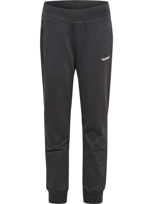 hmlJR REGULAR ADJ WAIST PANTS, EBONY, packshot