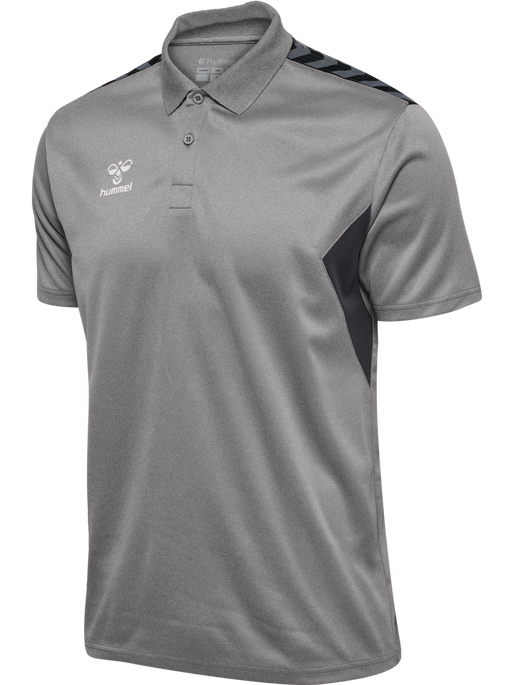 hmlAUTHENTIC FUNCTIONAL POLO, GREY MELANGE, packshot