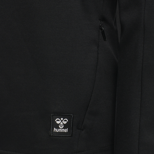 hmlESSI ZIP HOODIE, BLACK, packshot