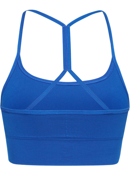 hmlTIFFY SEAMLESS SPORTS TOP, OLYMPIAN BLUE, packshot