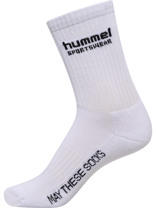 hml3-PACK SOCKS SPORTSWEAR, WHITE/PAPRIKA hml3-PACK SOCKS SPORTSWEAR, WHITE/PAPRIKA, packshot