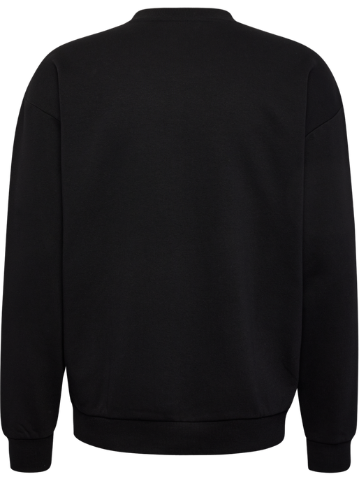 hmlLOOSE CREWNECK BEE, BLACK hmlLOOSE CREWNECK BEE, BLACK, packshot