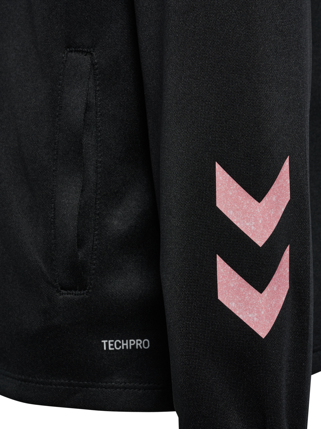 hmlSHIMMER TRACK JACKET KIDS, BLACK/BRIDAL ROSE, packshot