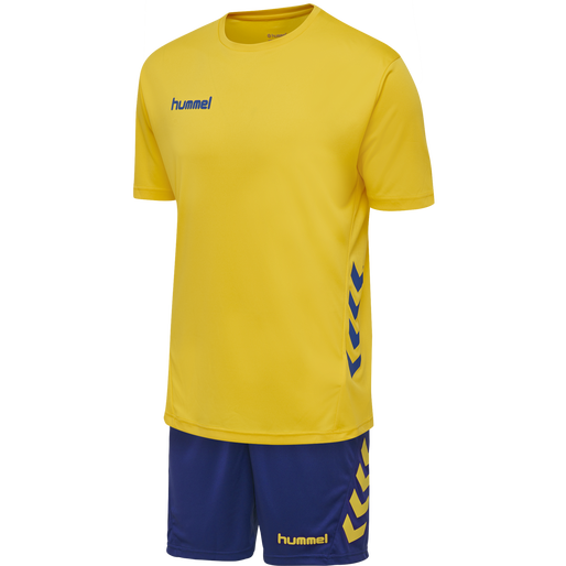 hmlPROMO DUO SET, SPORTS YELLOW/TRUE BLUE, packshot