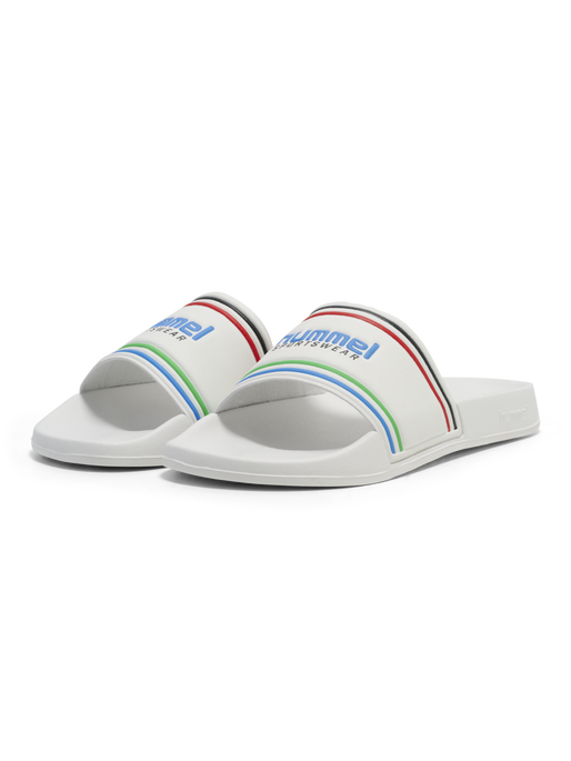 POOL SLIDE RT, WHITE/MULTICOLOR, packshot