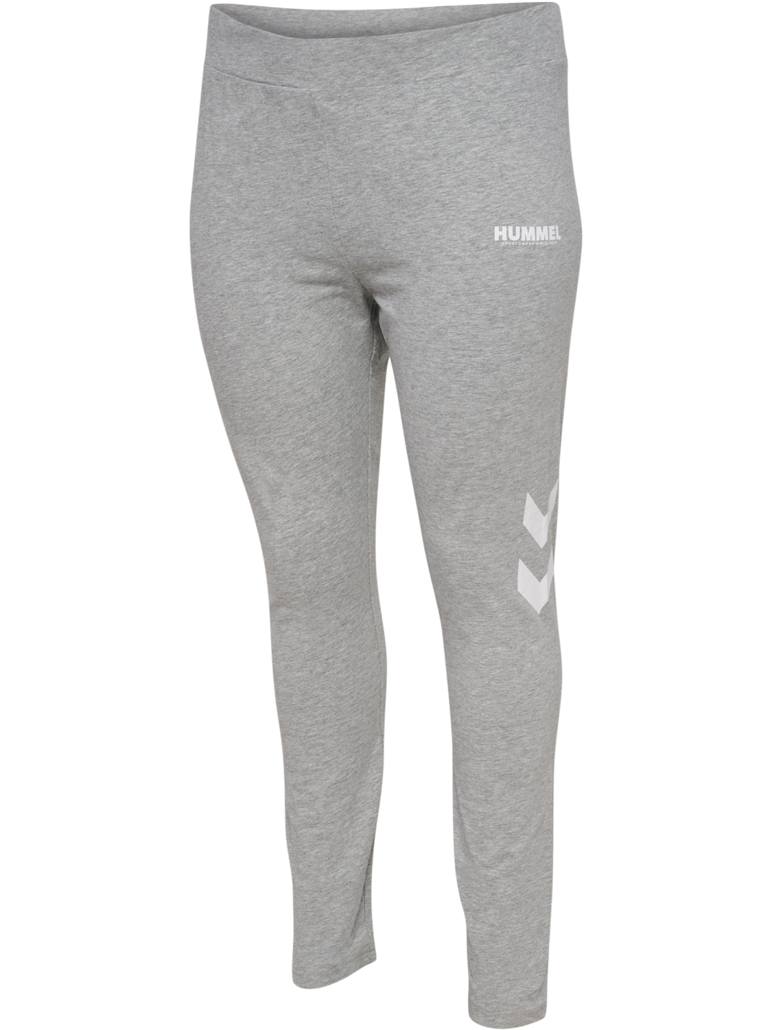 hmlLEGACY WOMAN HW TIGHTS PLUS, GREY MELANGE, packshot