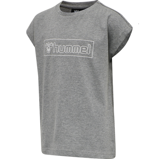hmlBOXLINE T-SHIRT S/S, MEDIUM MELANGE, packshot