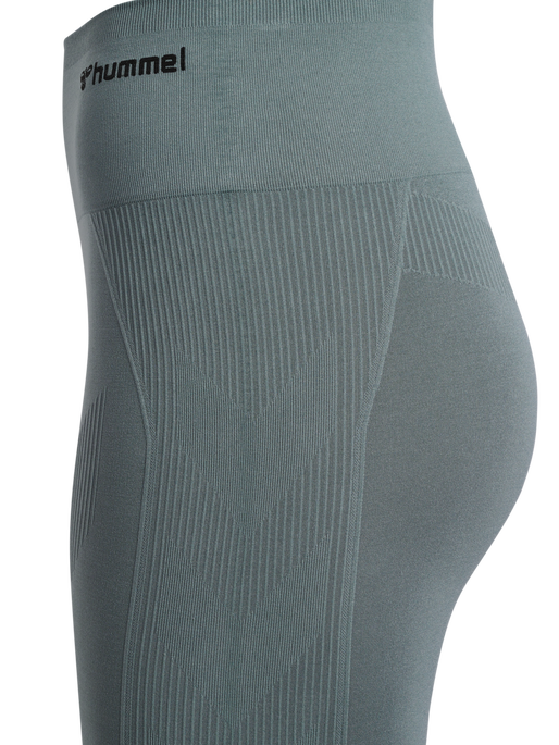 hmlTIF SEAMLESS HIGH WAIST TIGHTS, BALSAM GREEN, packshot