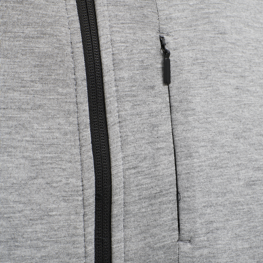 hmlTROPPER ZIP JACKET, GREY MELANGE hmlTROPPER ZIP JACKET, GREY MELANGE, packshot