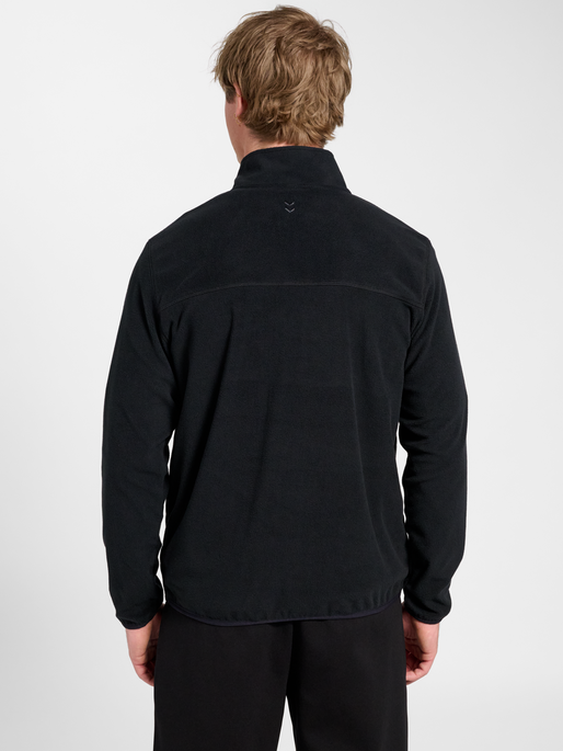 hmlACTIVE HALFZIP FLEECE JACKET, BLACK, model