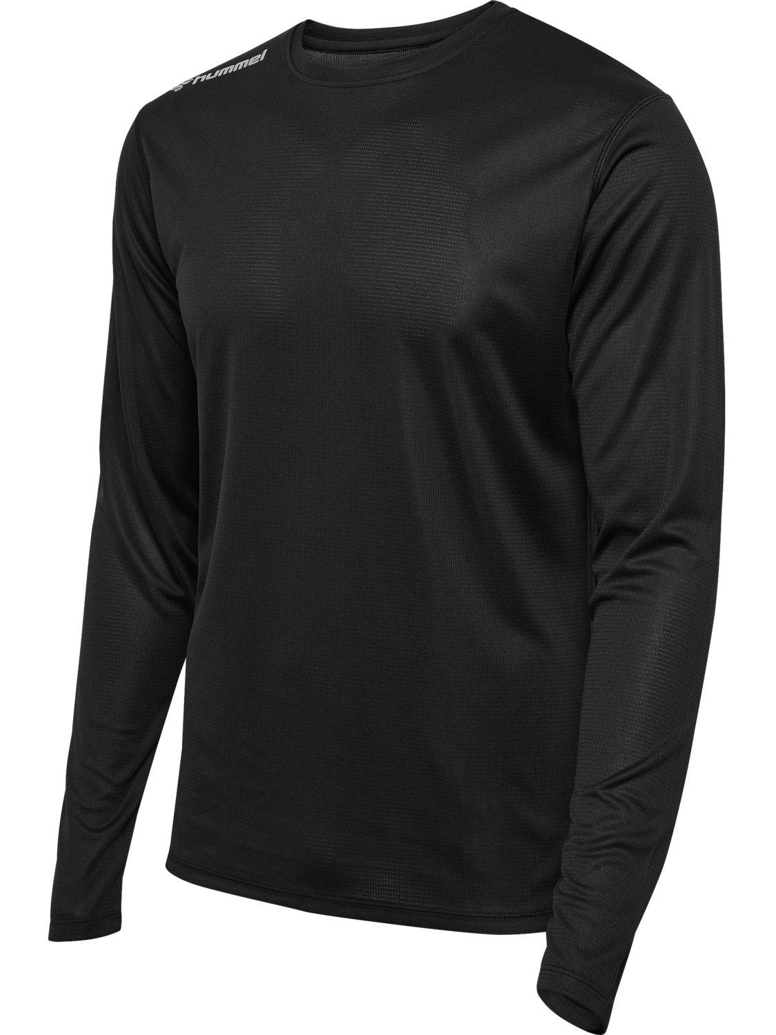 hmlRUN JERSEY L/S, BLACK, packshot