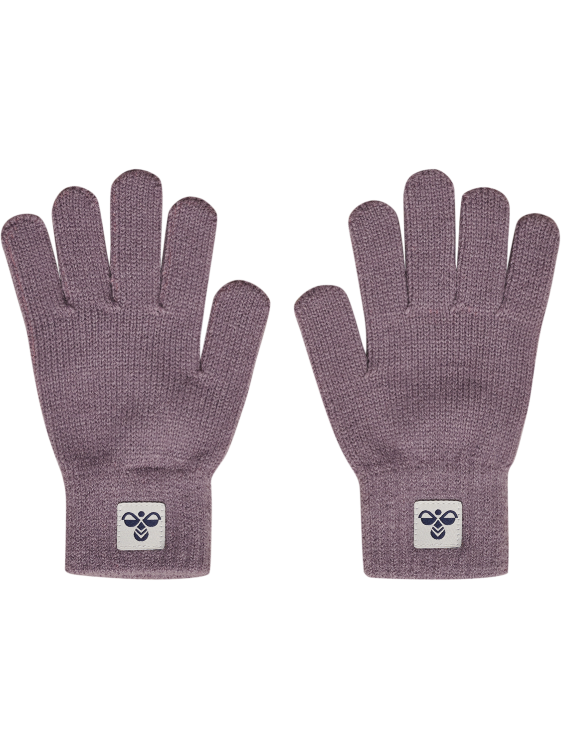 hmlJR KNIT GLOVES 2-PACK, GRAY RIDGE, packshot