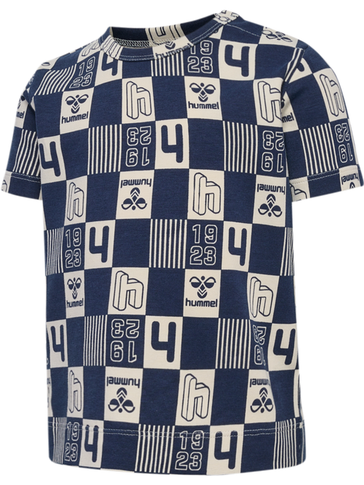 hmlJANUS T-SHIRT S/S, BLACK IRIS, packshot