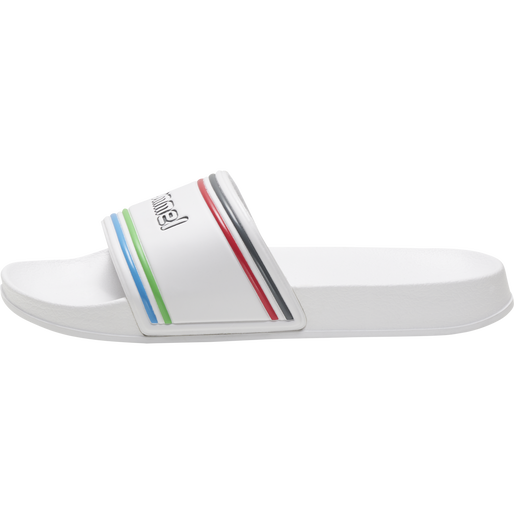POOL SLIDE RETRO, WHITE/MULTICOLOR, packshot