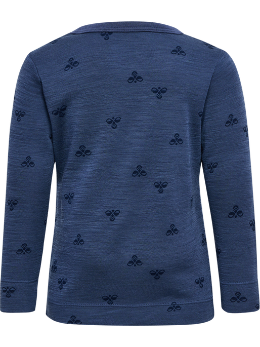 hmlMINI WOOL T-SHIRT L/S, VINTAGE INDIGO hmlMINI WOOL T-SHIRT L/S, VINTAGE INDIGO, packshot