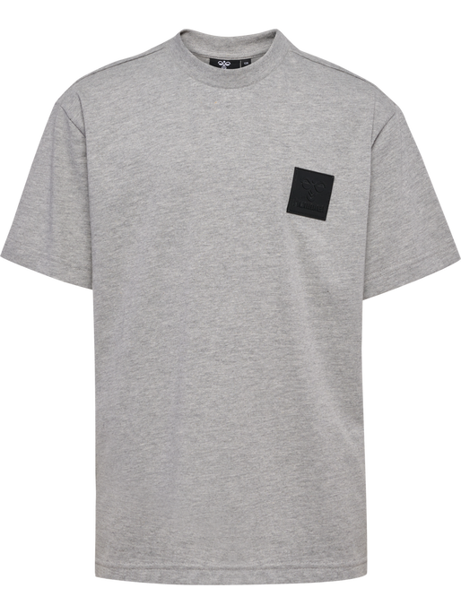 hmlCLEAN T-SHIRT S/S, GREY MELANGE, packshot