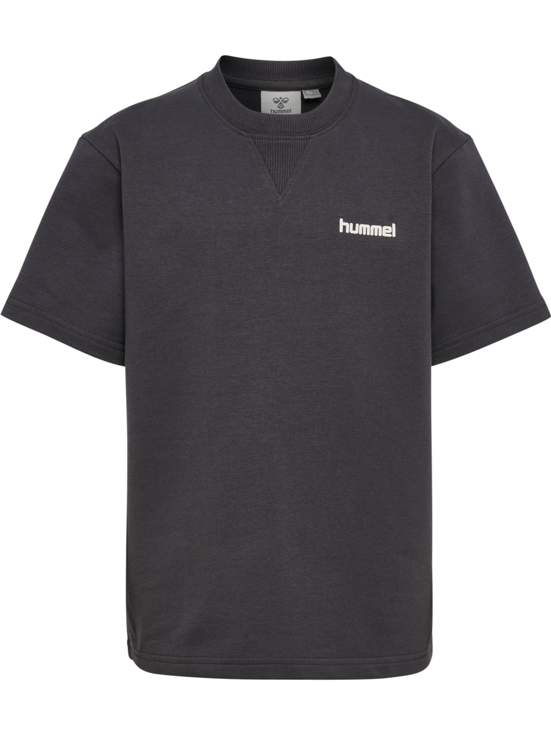 hmlJR LIGHT SWEAT T-SHIRT  S/S, EBONY, packshot