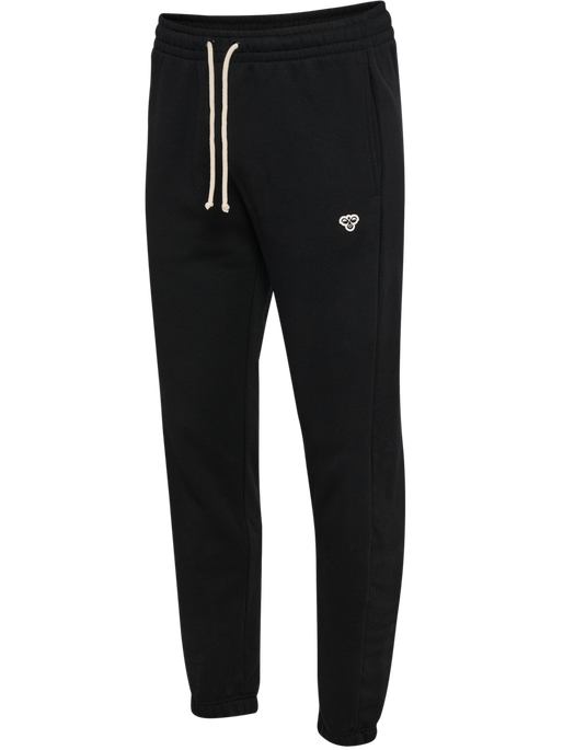 hmlREGULAR SWEATPANT BEE, BLACK, packshot