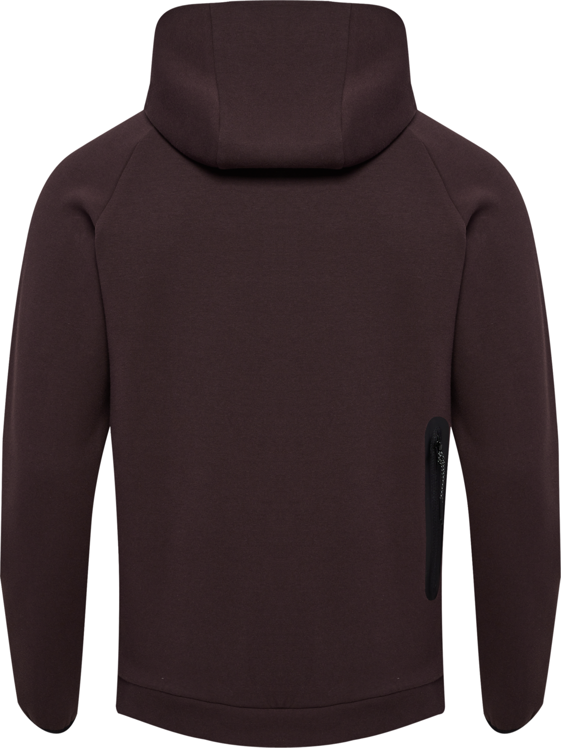 hmlTECH FLEECE REGULAR ZIP HOODIE, CHOCOLATE PLUM, packshot