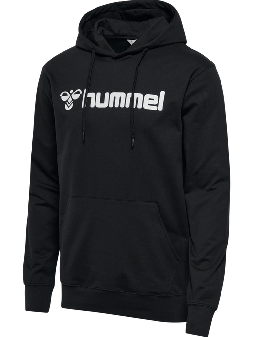 hmlGO 2.0 LOGO HOODIE, BLACK hmlGO 2.0 LOGO HOODIE, BLACK, packshot