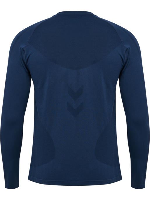 hmlHIIT SEAMLESS T-SHIRT L/S, DRESS BLUES, packshot