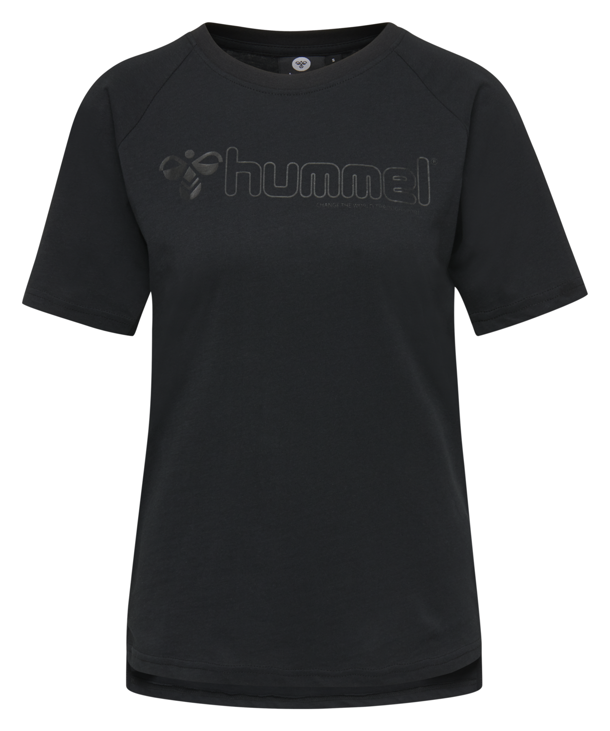 hmlZENIA T-SHIRT S/S, BLACK, packshot