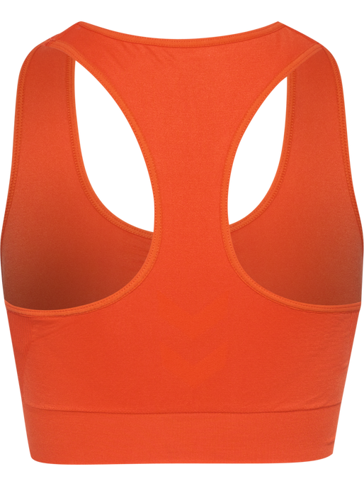 hmlTIF SEAMLESS SPORTS TOP, TANGERINE TANGO, packshot