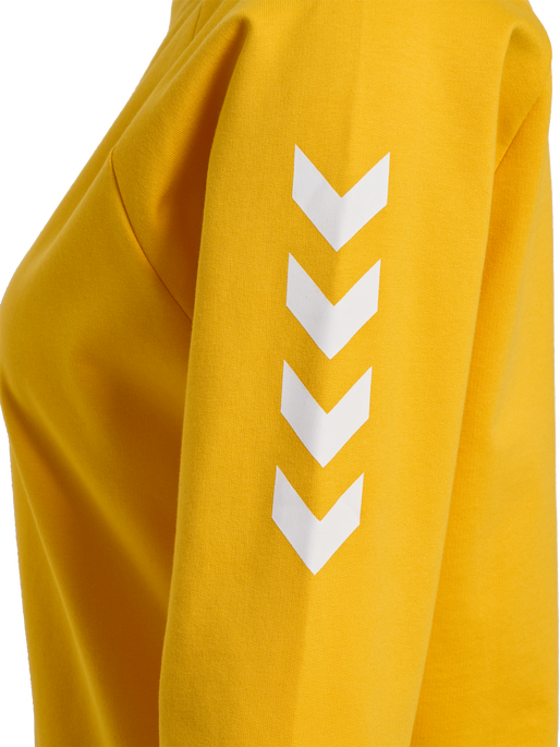HMLGO COTTON SWEATSHIRT WOMAN, SPORTS YELLOW, packshot