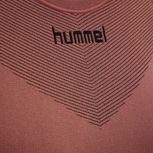 HUMMEL FIRST SEAMLESS JERSEY S/S WOMAN, MARSALA, packshot