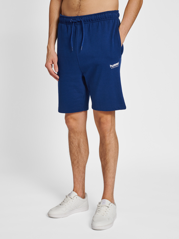hmlLGC GABE SWEATSHORTS, ESTATE BLUE, model