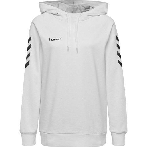 HMLGO COTTON HOODIE WOMAN, WHITE, packshot