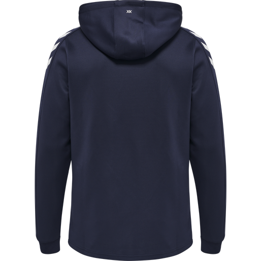 hmlCORE XK POLY SWEAT HOODIE, MARINE, packshot