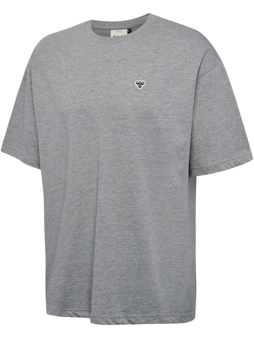 hmlLOOSE T-SHIRT BEE S/S, GREY MELANGE, packshot
