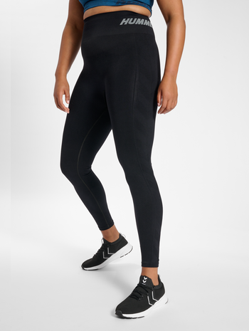 hmlTE PACE SEAMLESS HW TIGHTS PLUS, BLACK, model